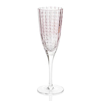 Preston Purple Glass Champagne Flutes, Set 4 | Bone & Brass