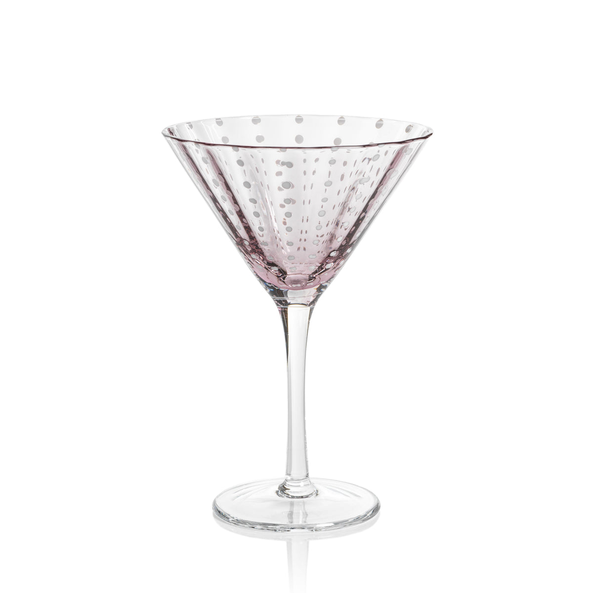 Preston Purple Glass Martini Glasses, Set 4 | Bone & Brass
