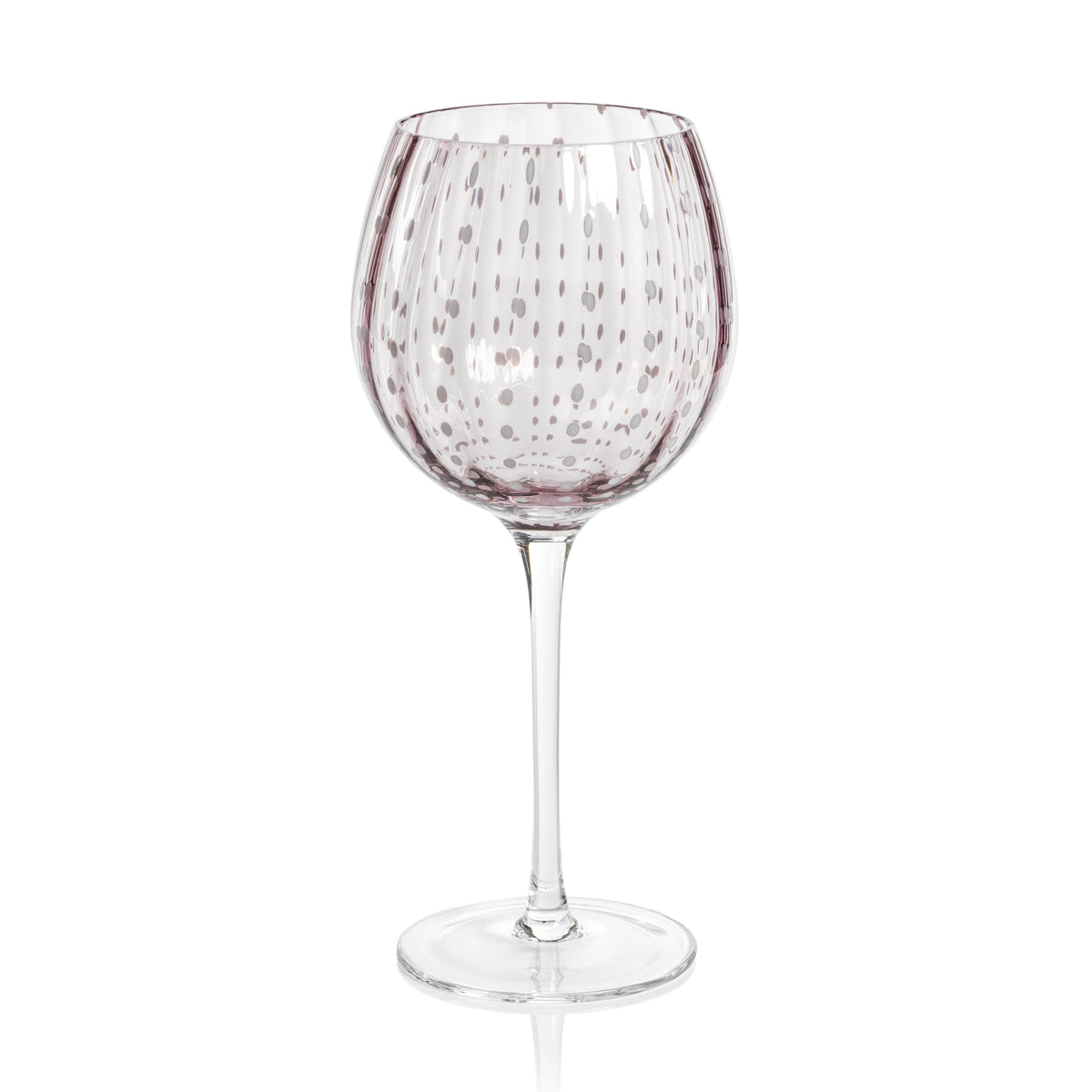 Preston Purple Glass Wine Glasses, Set 4 | Bone & Brass