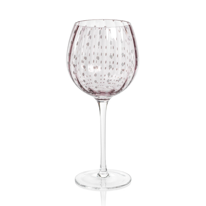 Preston Purple Glass Wine Glasses, Set 4 | Bone & Brass