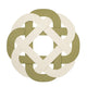 Primrose Round Placemats, Set 4 - Placemat Side View | Bone & Brass