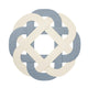 Primrose Round Placemats, Set 4 - Placemat Texture Detail | Bone & Brass