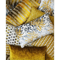 Proden Gold Throw Pillow - Pillow Fabric Detail | Bone & Brass