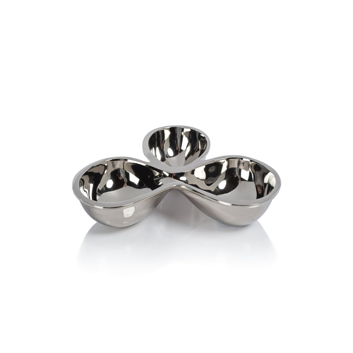 Punta Mita Polished Nickel Condiment Bowl Set | Bone & Brass