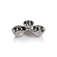 Punta Mita Polished Nickel Condiment Bowl Set | Bone & Brass