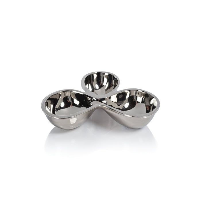 Punta Mita Polished Nickel Condiment Bowl Set | Bone & Brass