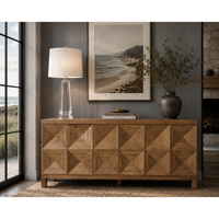 Quadrant 3 Door Sideboard Dark Walnut