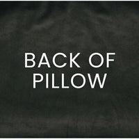 Questa Caviar Throw Pillow - Pillow Side View | Bone & Brass