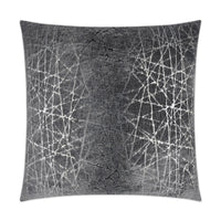 Questa Caviar Throw Pillow | Bone & Brass