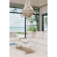 Capri Abalone Shell Chandelier - Chandelier Detail | Bone & Brass