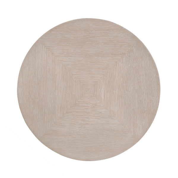 Racine Gray Oak End Table - Table Side View | Bone & Brass