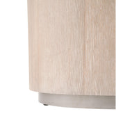 Racine Gray Oak End Table - Table Top View | Bone & Brass