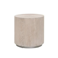 Racine Gray Oak End Table | Bone & Brass