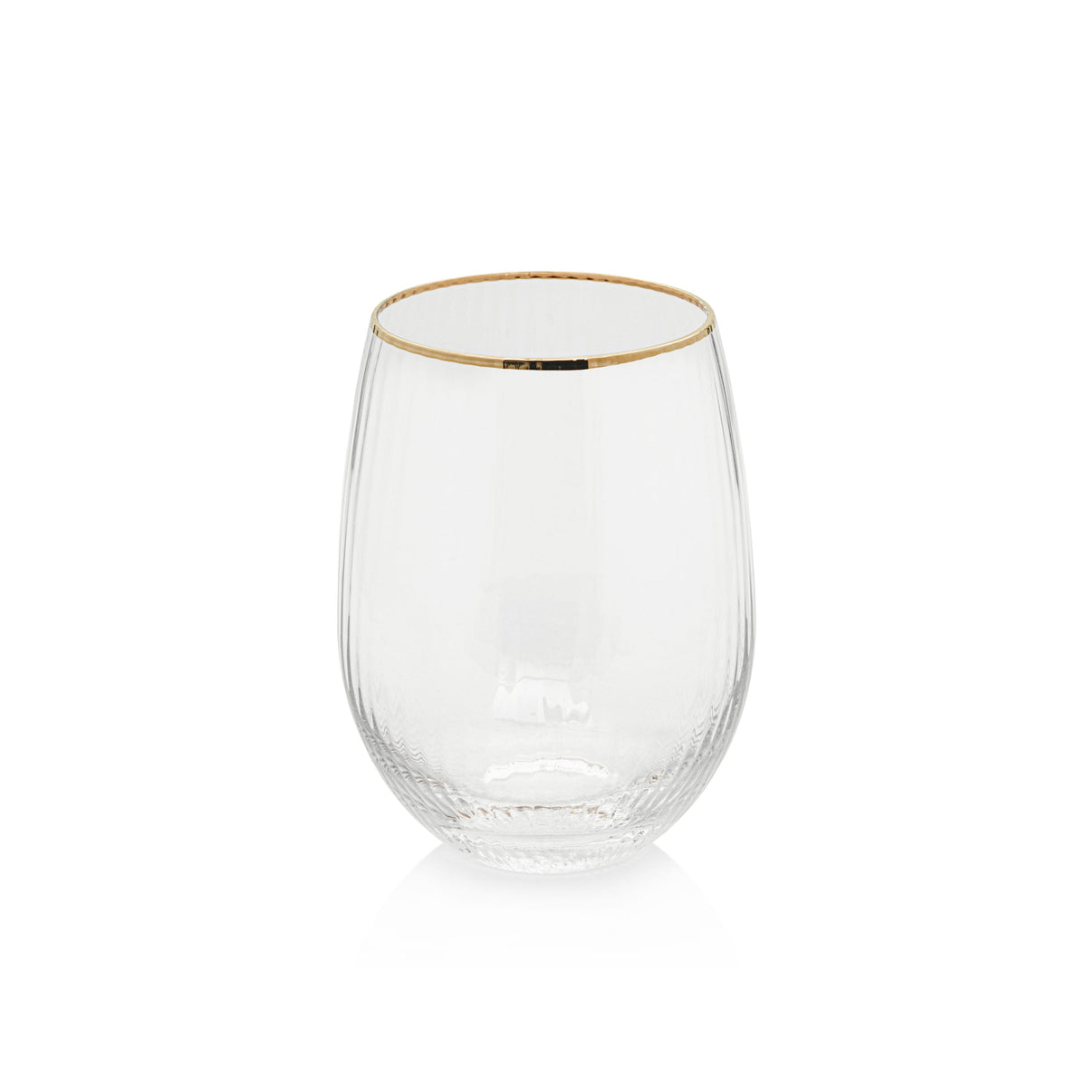 Radiant Stemless All Purpose Glasses, Set 6 | Bone & Brass