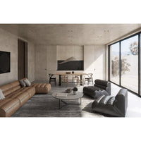 Ramsay Tan Leather Chaise - Chaise Side View | Bone & Brass