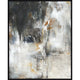 Abstract giclee painting with dark, white, and gold tones, hand-embellished on gallery-wrapped canvas.