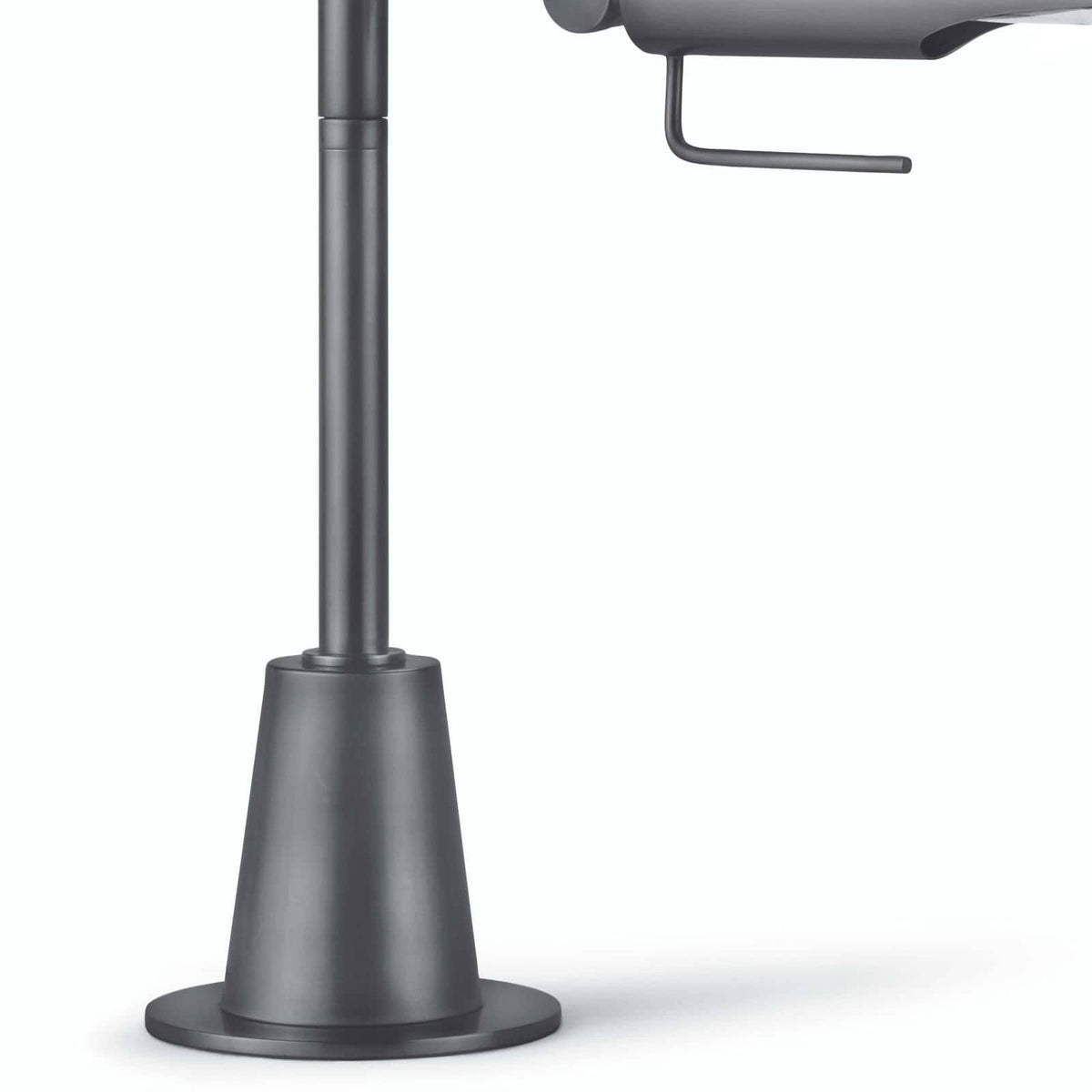 Raven Task Lamp in oil rubbed bronze, featuring an adjustable, bird-like shade and sleek base.