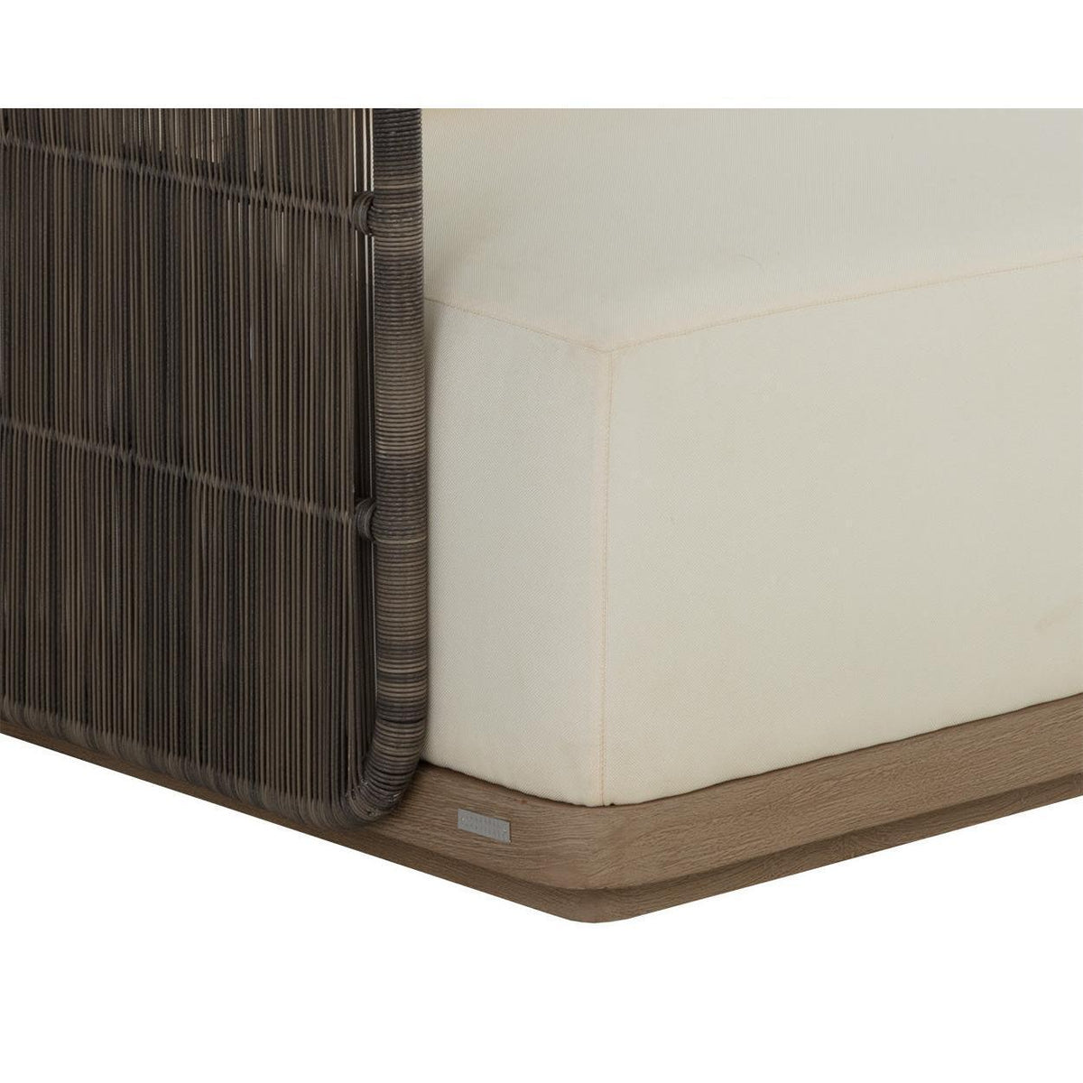 Ravenna Cream & Grey Rope Sofa - Outdoor Sofa Cushion | Bone & Brass