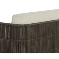 Ravenna Cream & Grey Rope Sofa - Outdoor Sofa Side View | Bone & Brass