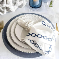 Ray Shagreen Placemats, Set 4 - Placemat Side View | Bone & Brass