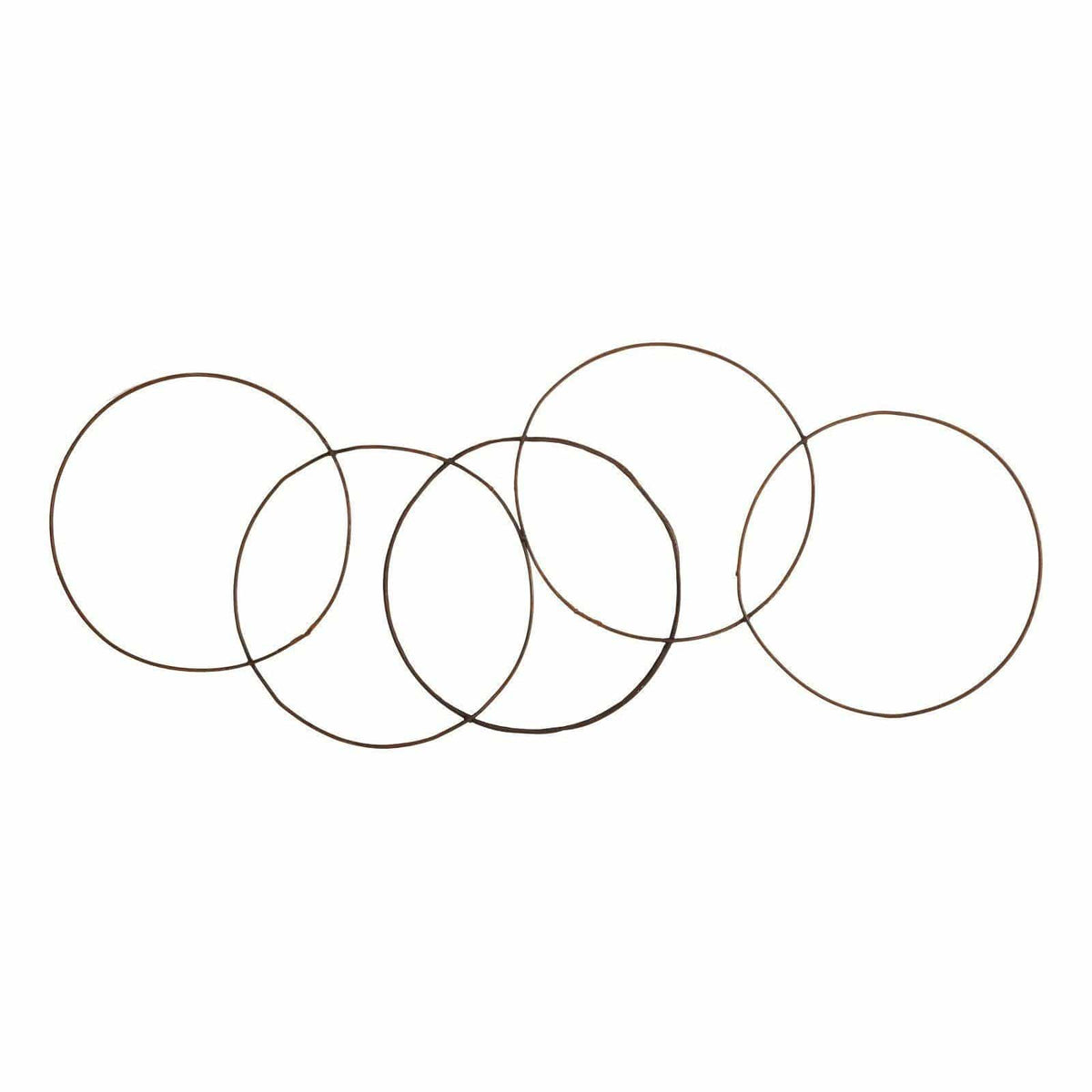 Reclaimed Oil Drum Rims Olympic Wall Art, 5 Rings | Bone & Brass