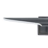 Redford Small Picture Light in oil rubbed bronze, a classic museum-style fixture with a rotating light source.
