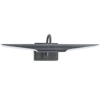 Redford Small Picture Light, oil rubbed bronze steel, 22" wide, classic museum-style fixture.
