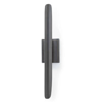 Redford Sconce in oil rubbed bronze, a tall, slender steel wall light with classic modern styling.