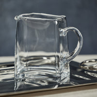 Reginald Blown Glass Scissor Cut Pitcher - Pitcher Detail | Bone & Brass