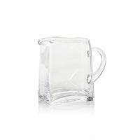 Reginald Blown Glass Scissor Cut Pitcher | Bone & Brass