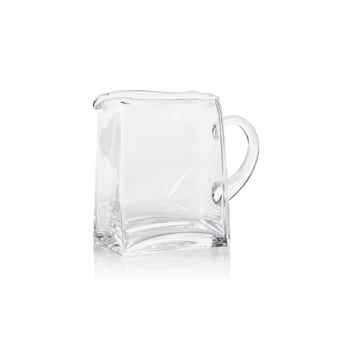 Reginald Blown Glass Scissor Cut Pitcher | Bone & Brass