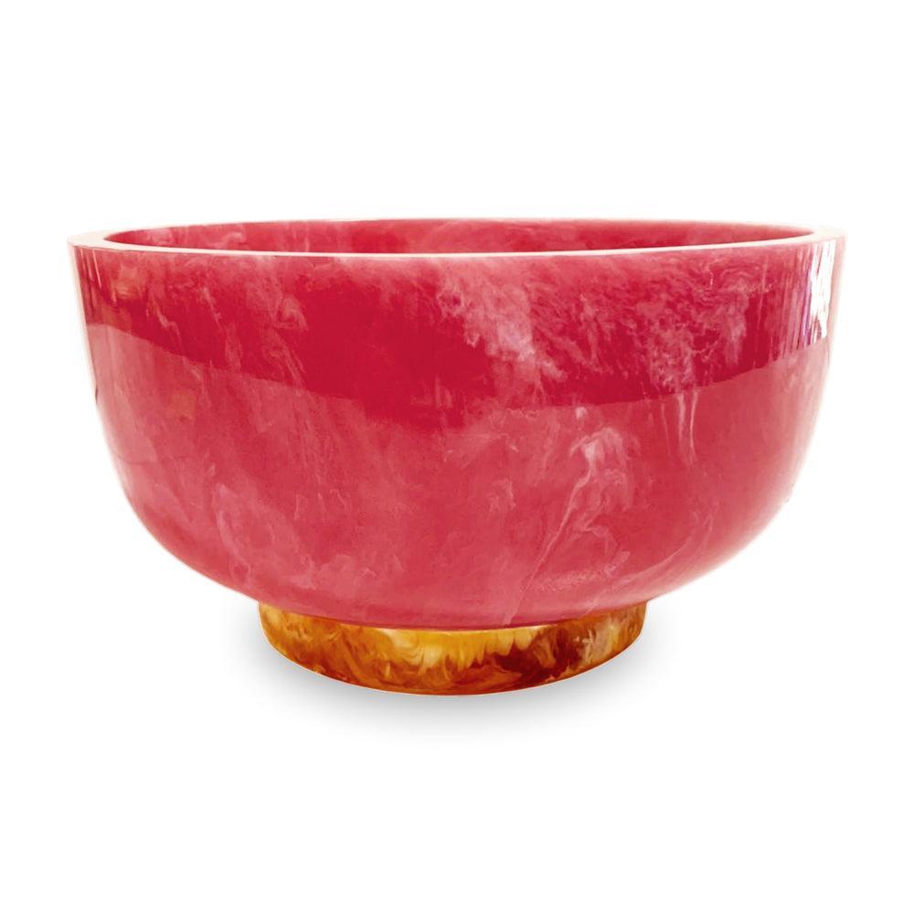 Resin Pink & Orange Rio Large Serving Bowl | Bone & Brass