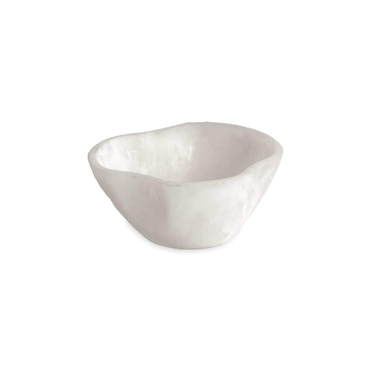 Resin Sorbet Mini Wavy Round Bowl Ivory | Bone & Brass