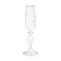 Rialto Twisted Optic Champagne Glasses, Set 4 | Bone & Brass