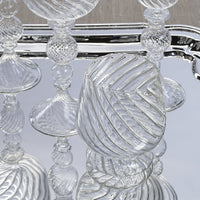 Rialto Twisted Optic Glass Tumblers, Set 4 - Tumbler View | Bone & Brass