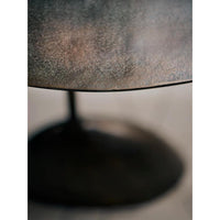 Rizzo Patina Brass Accent Table - Table Top View | Bone & Brass