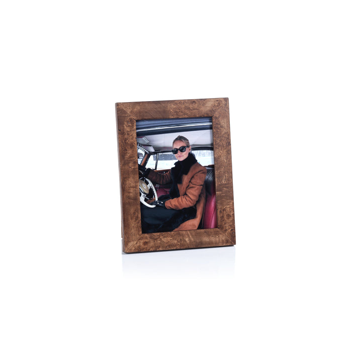 Rosso Burlwood Photo Frame - Frame View | Bone & Brass