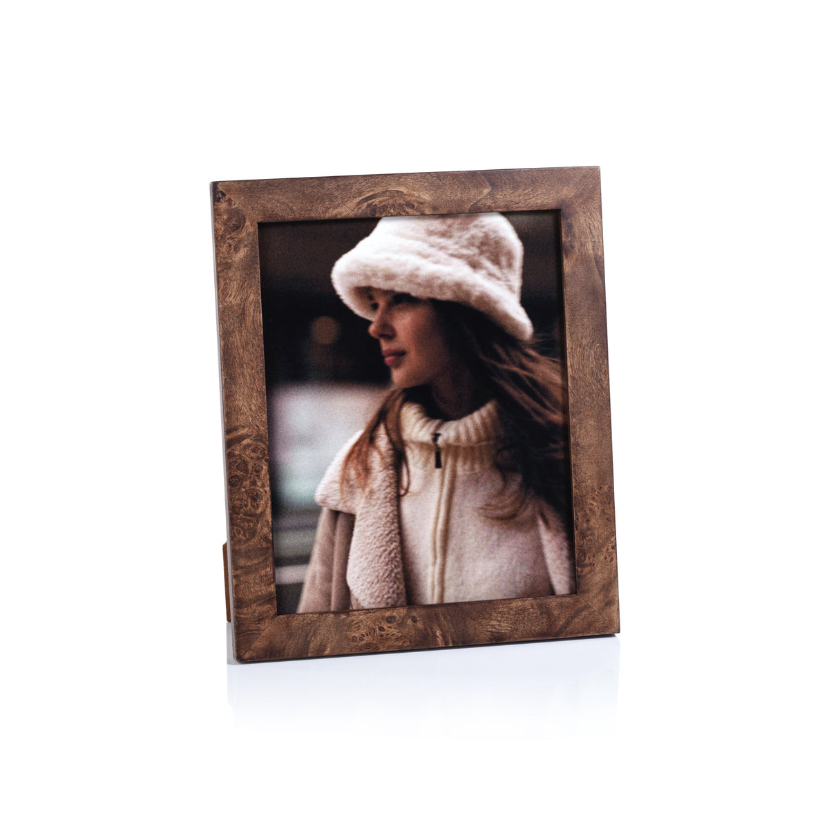 Rosso Burlwood Photo Frame | Bone & Brass