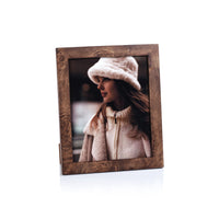 Rosso Burlwood Photo Frame | Bone & Brass