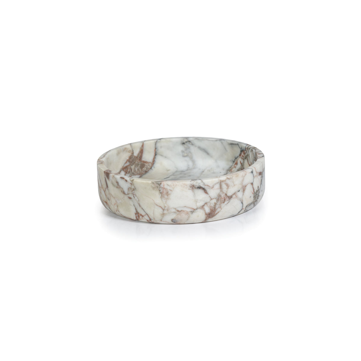 Rosso Verona Marble Bowl, Large | Bone & Brass