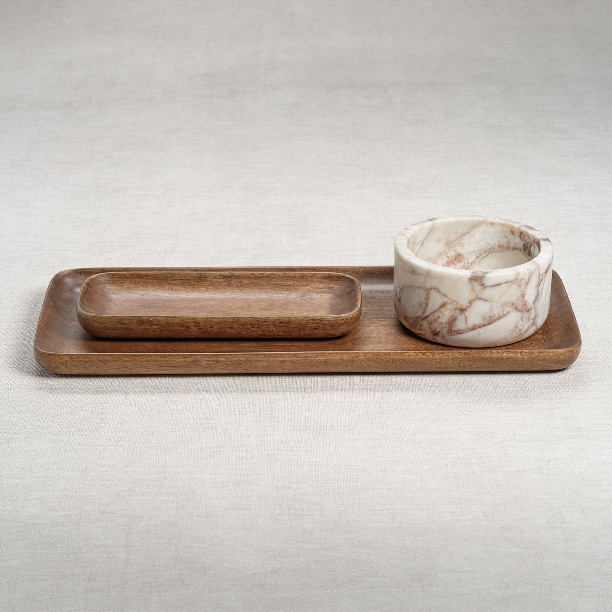Rosso Verona Marble Wine Coaster - Coaster Top View | Bone & Brass