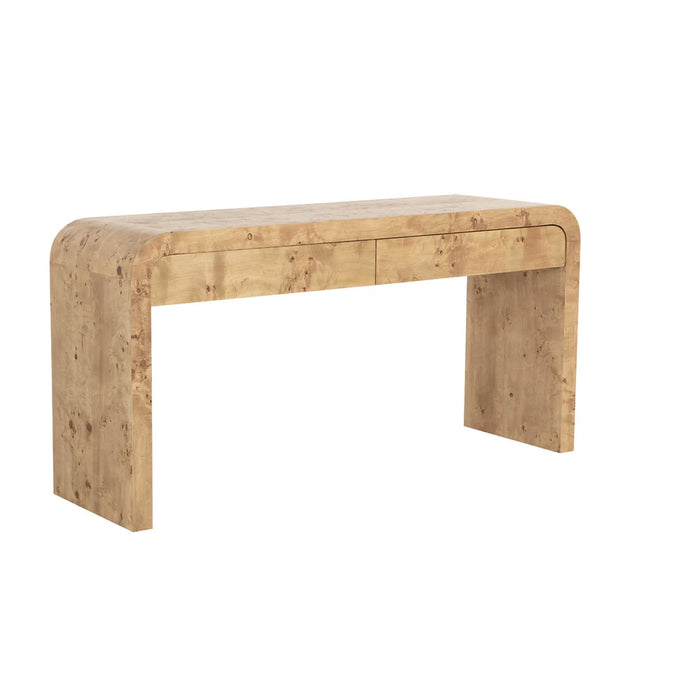 Rowena Burl Console Table | Bone & Brass