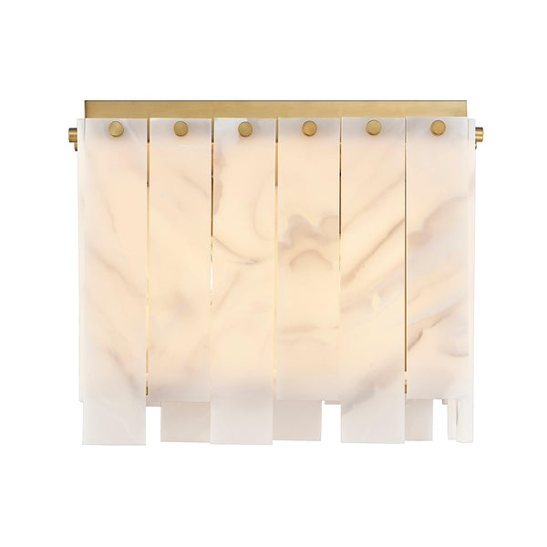 Rubbed Brass Viviana Flush Mount