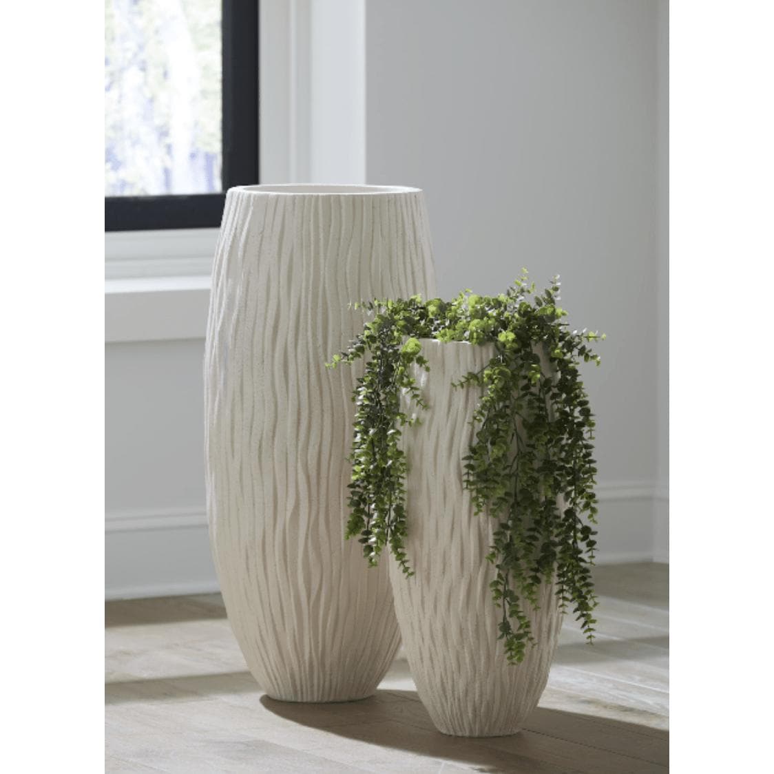Rucco Medium Planter - Planter Top View | Bone & Brass