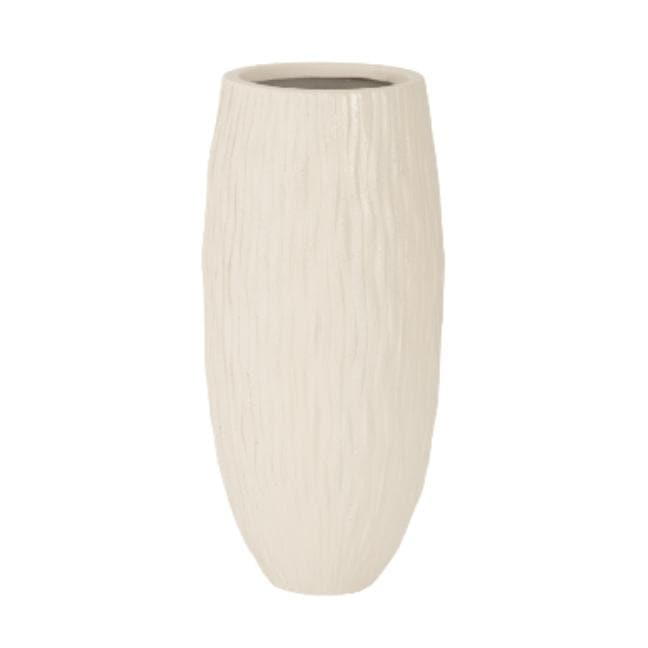 Rucco Medium Planter | Bone & Brass