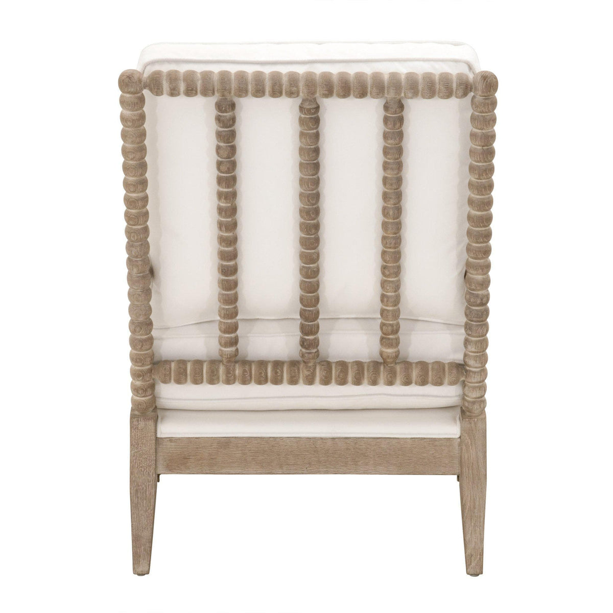Russell Ivory Carved Spool Club Chair - Chair View | Bone & Brass