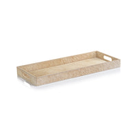 Rutbeek Tan Hair-On-Hide Leather Serving Tray | Bone & Brass