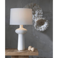 Sabina Ceramic Table Lamp - Lamp Detail | Bone & Brass
