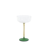 Sachi Amber & Green Cocktail / Martini Glasses, Set 4 | Bone & Brass