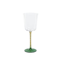 Sachi Amber & Green Red Wine Glasses, Set 4 | Bone & Brass